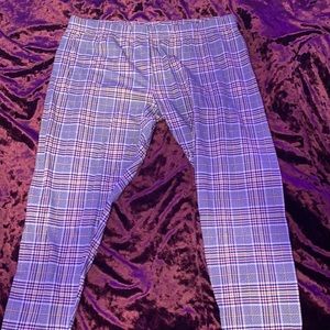 Plaid leggings
